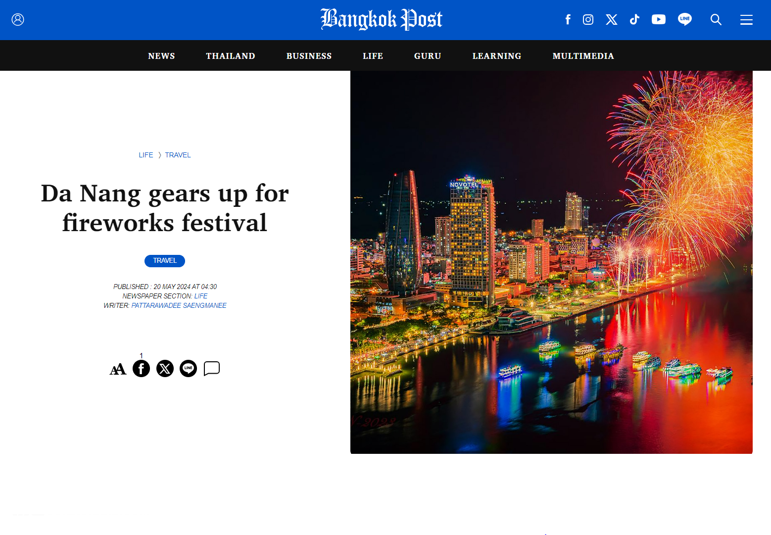 Truyền thông quốc tế đồng loạt lên tin về Lễ hội pháo hoa quốc tế Đà Nẵng- Ảnh 3.
