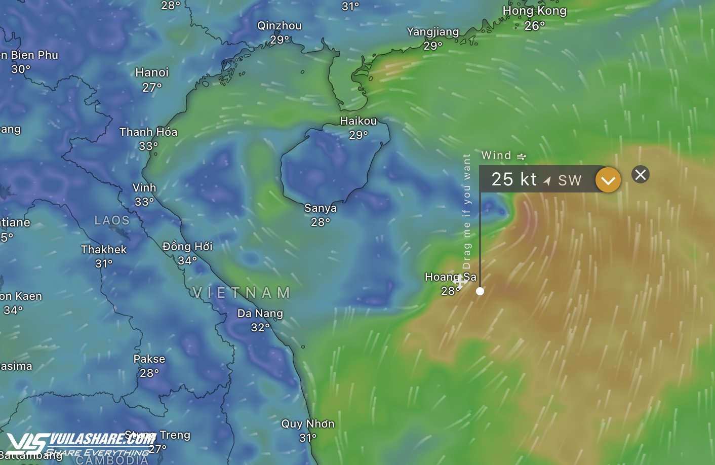 Áp thấp giật cấp 8 trên Biển Đông sắp mạnh thành áp thấp nhiệt đới- Ảnh 1.