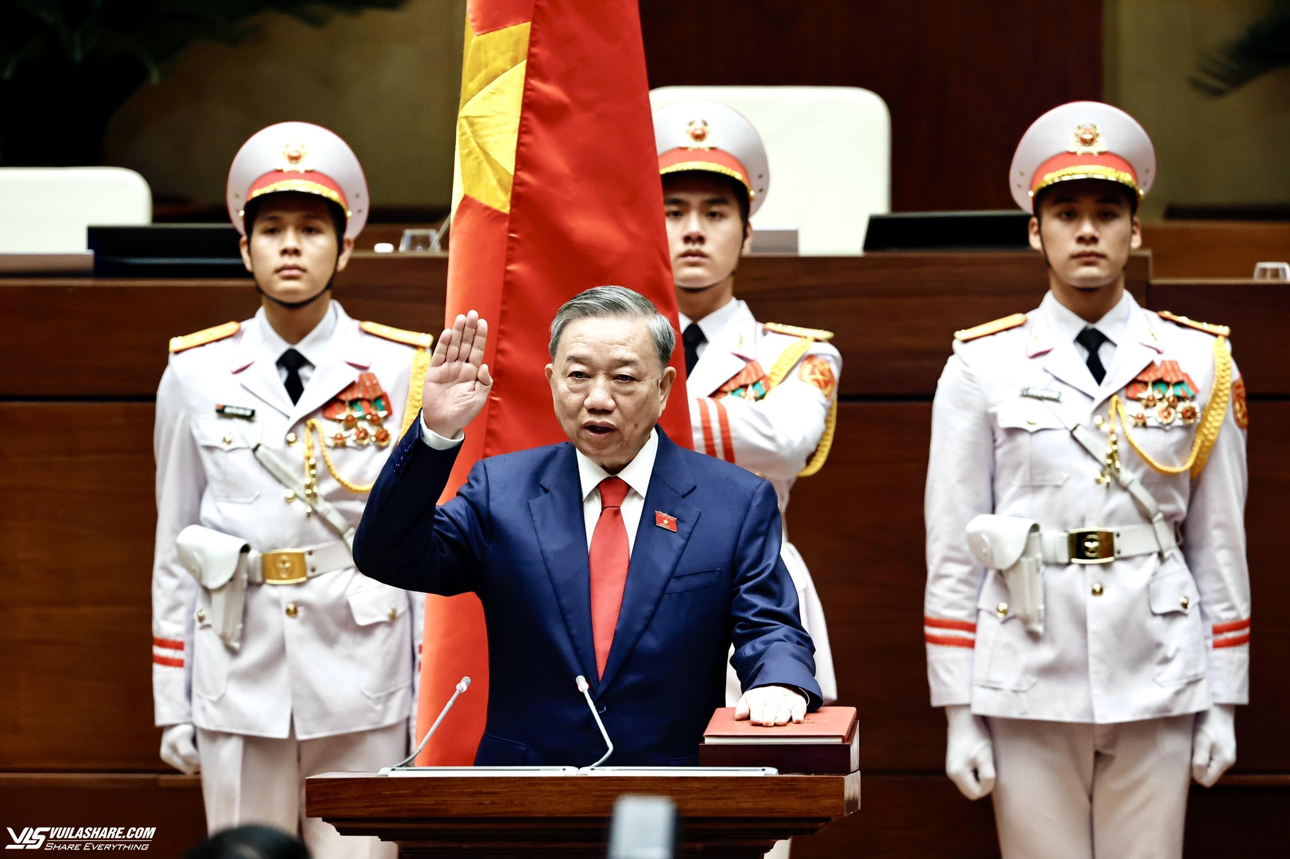 Lãnh đạo các nước chúc mừng Chủ tịch nước Tô Lâm, Chủ tịch Quốc hội Trần Thanh Mẫn- Ảnh 1.