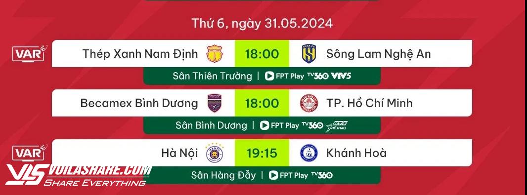 Lịch thi đấu và trực tiếp vòng 22 V-League hôm nay: Nóng bỏng 'chảo lửa' Thiên Trường- Ảnh 4.