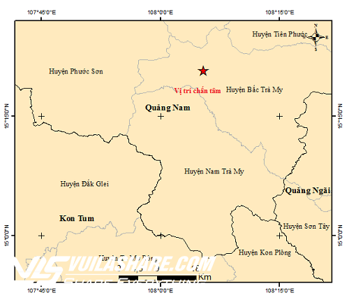 Một ngày xảy ra 3 trận động đất ở Quảng Nam, Kon Tum- Ảnh 1.