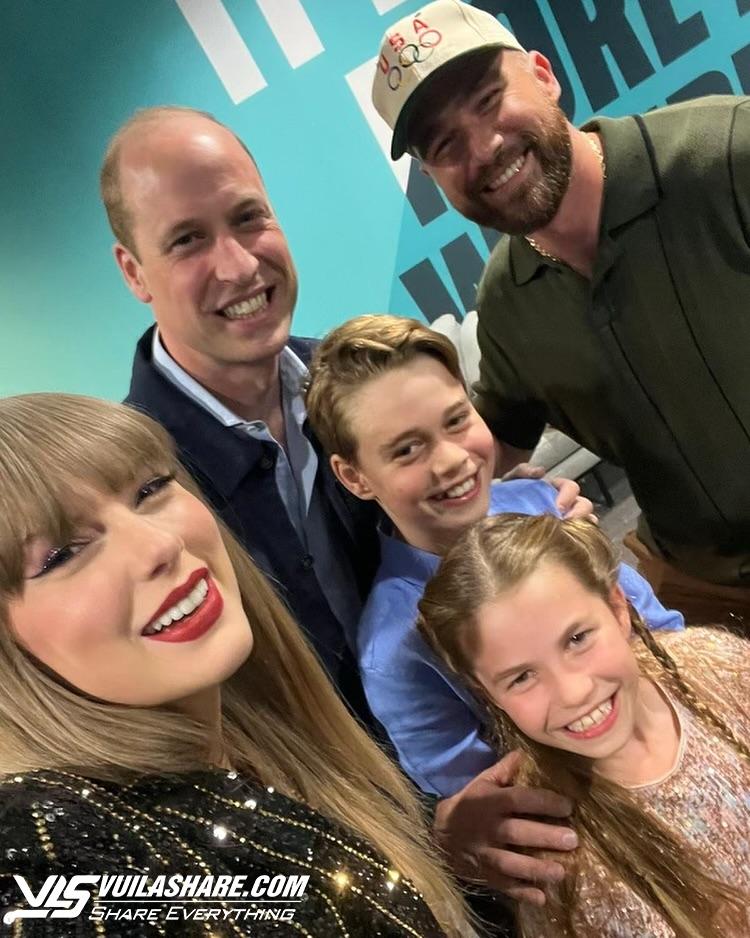 Bức ảnh Taylor Swift chụp cùng cha con Hoàng tử William gây 'bão' mạng- Ảnh 2.