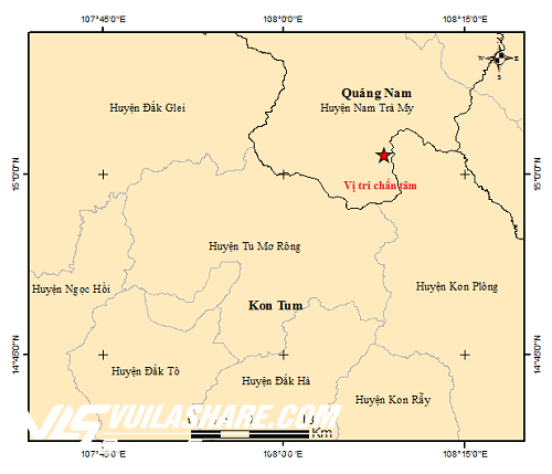 Lại xảy ra động đất ở các huyện miền núi Quảng Nam, Kon Tum- Ảnh 1.