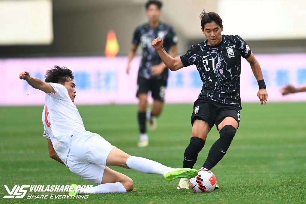 U.19 Việt Nam chơi sòng phẳng với Hàn Quốc, nhưng không thể gây bất ngờ- Ảnh 6.