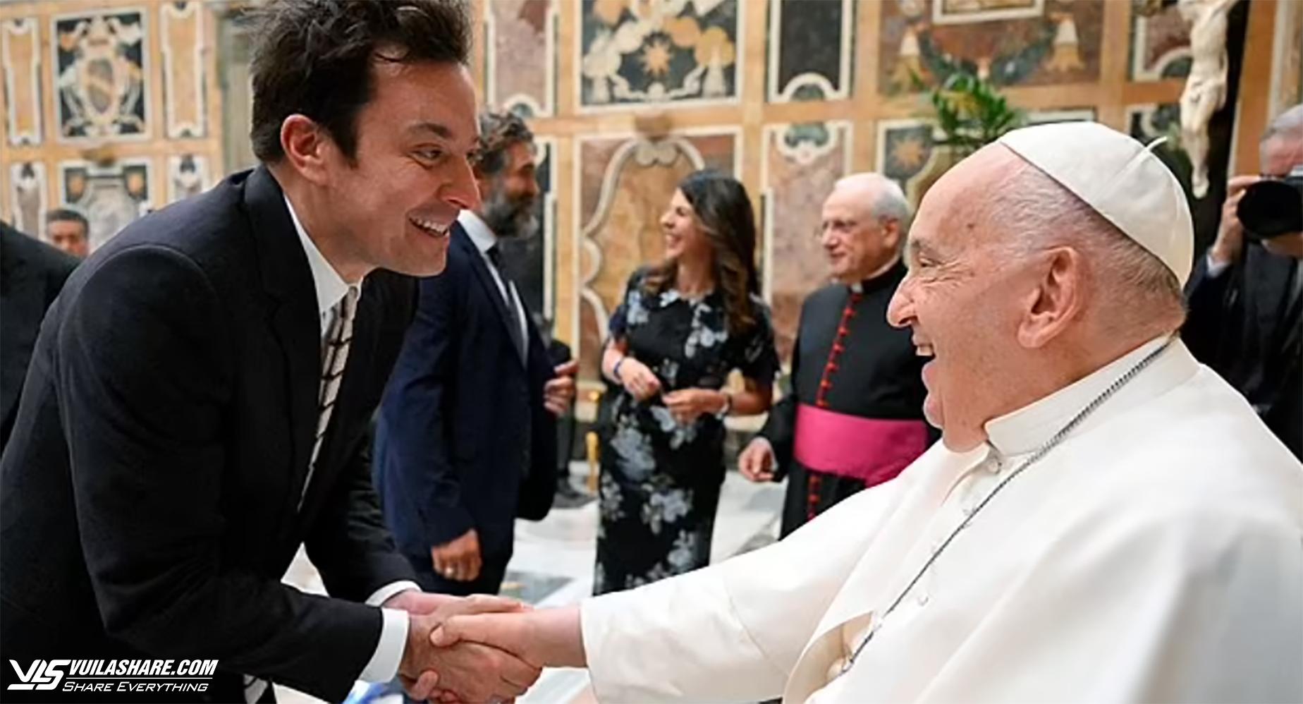 Giáo hoàng Francis gặp Whoopi Goldberg và nhiều danh hài khác tại Vatican- Ảnh 2.