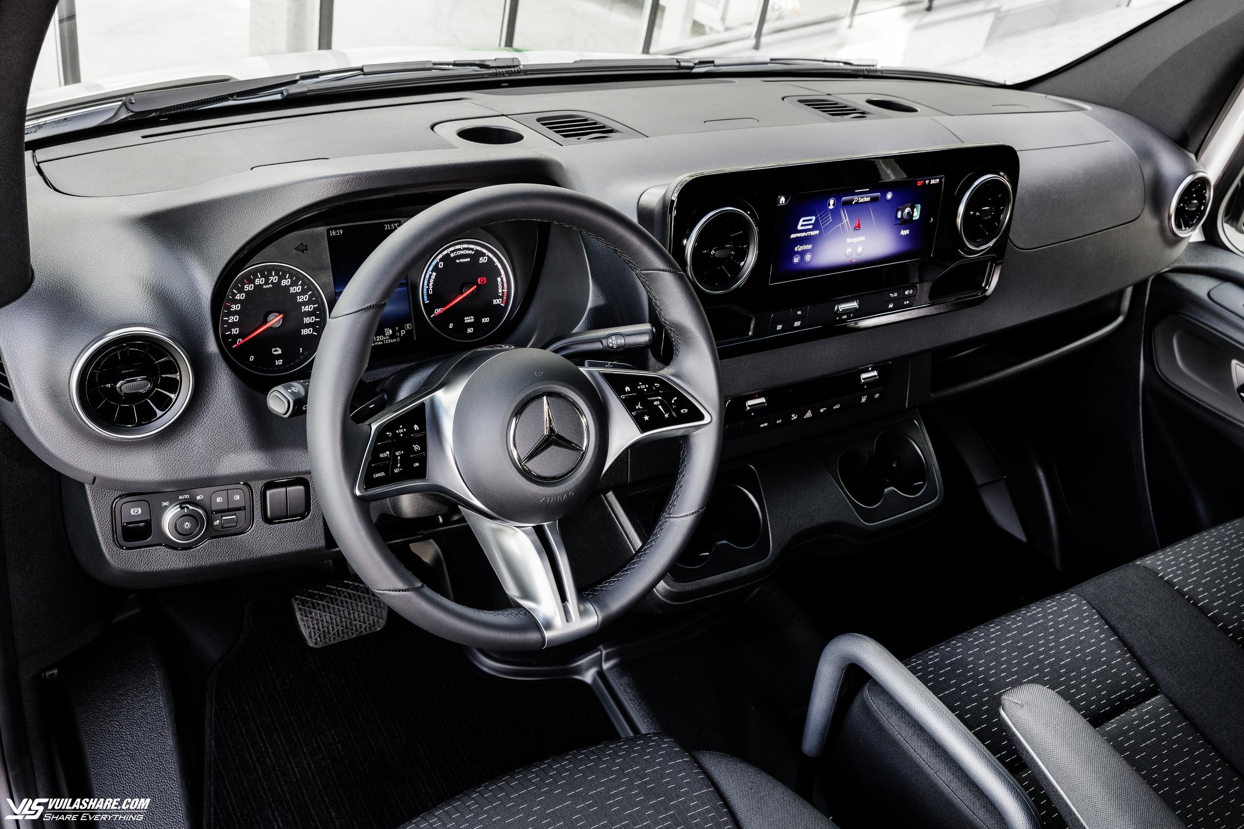Mercedes Sprinter 2024 có bản thuần điện, cạnh tranh Ford Transit- Ảnh 3.