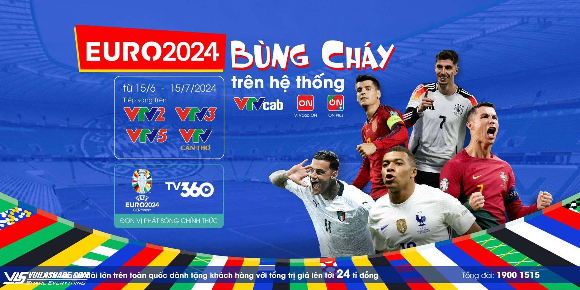EURO 2024 'bùng cháy' với nhiều đội hùng mạnh, VTVcab đã sẵn sàng!- Ảnh 2.