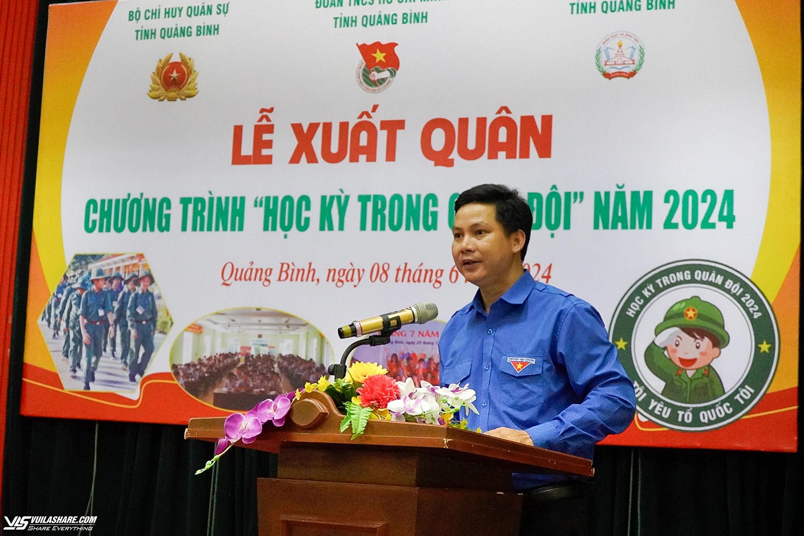 Gần 1.000 học sinh tại Quảng Bình tham gia Học kỳ quân đội- Ảnh 2.