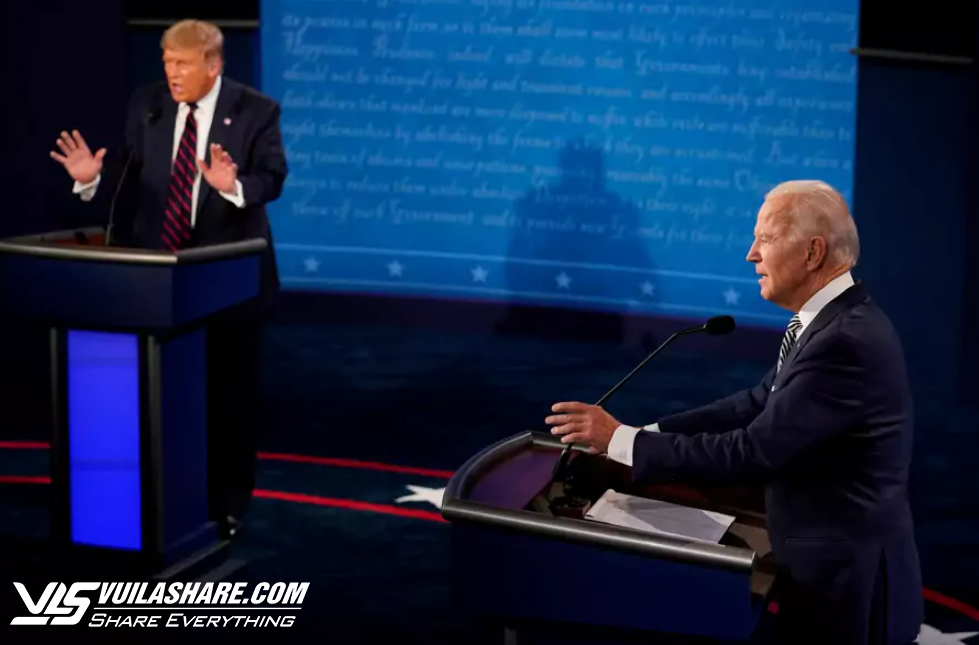Quy định khắt khe cho cuộc tranh luận trên truyền hình giữa cặp đấu Biden-Trump- Ảnh 1.