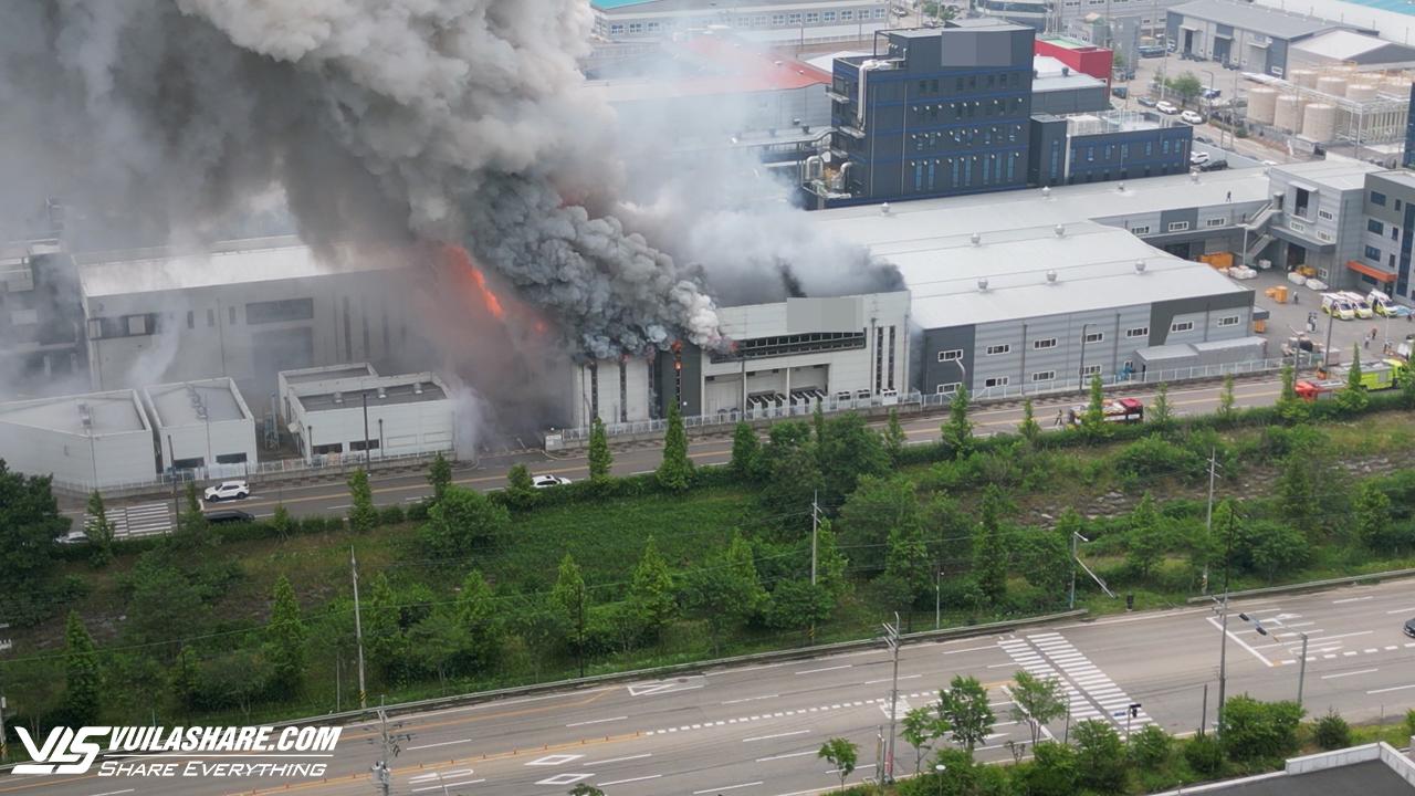 Cháy xưởng pin ở Hàn Quốc, ít nhất 20 người thiệt mạng- Ảnh 1.