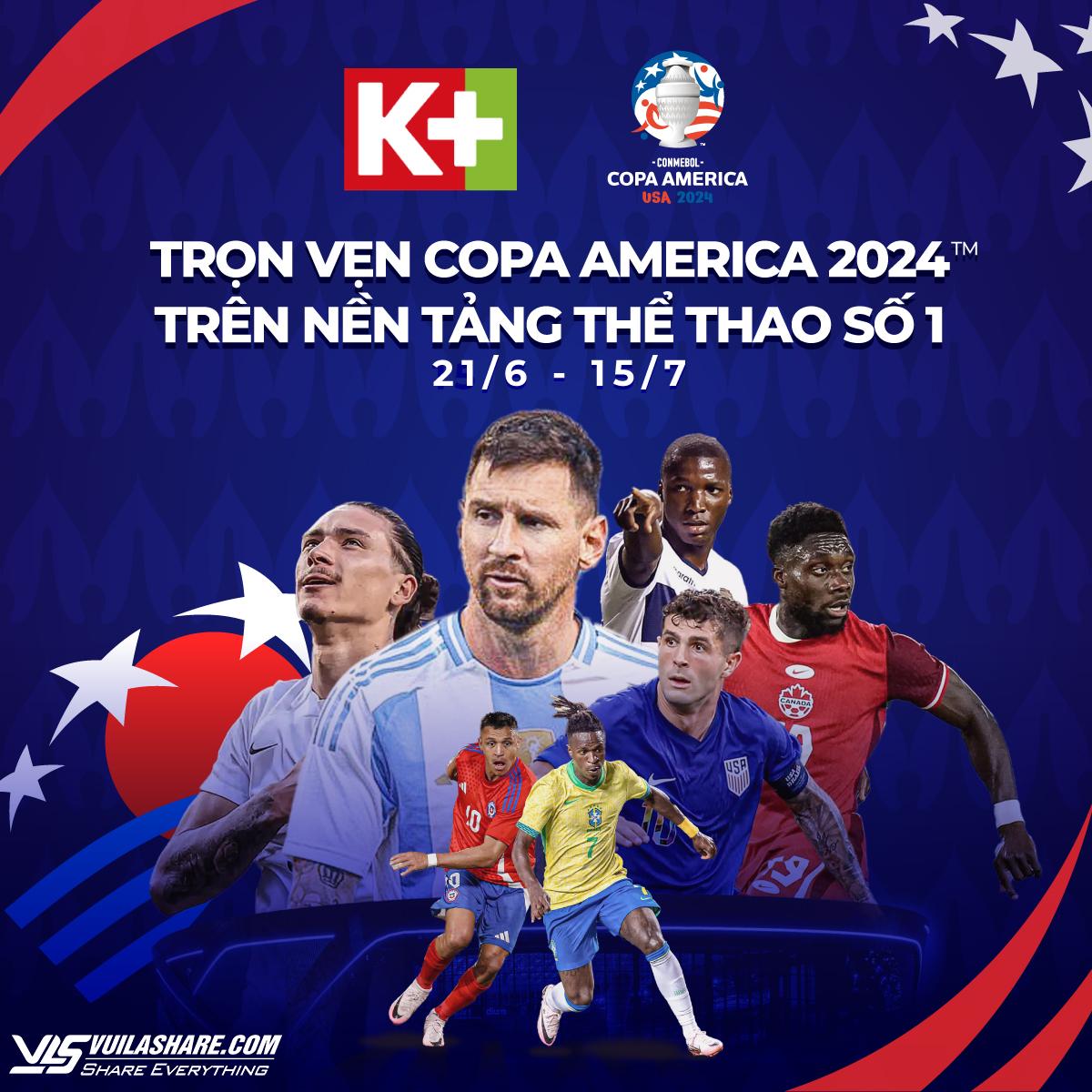Khán giả Việt Nam chính thức được xem Copa America 2024, trên kênh nào, ở đâu?- Ảnh 1.