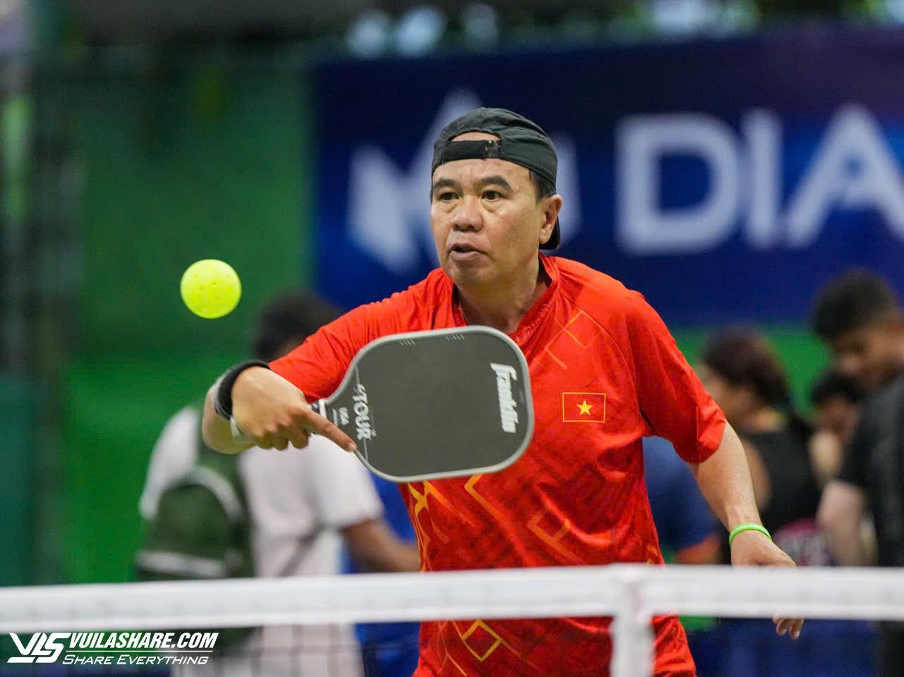 Tay vợt Lý Minh Tân từng đoạt HCB ở giải pickelball mở rộng châu Á 2024 tại TP.HCM