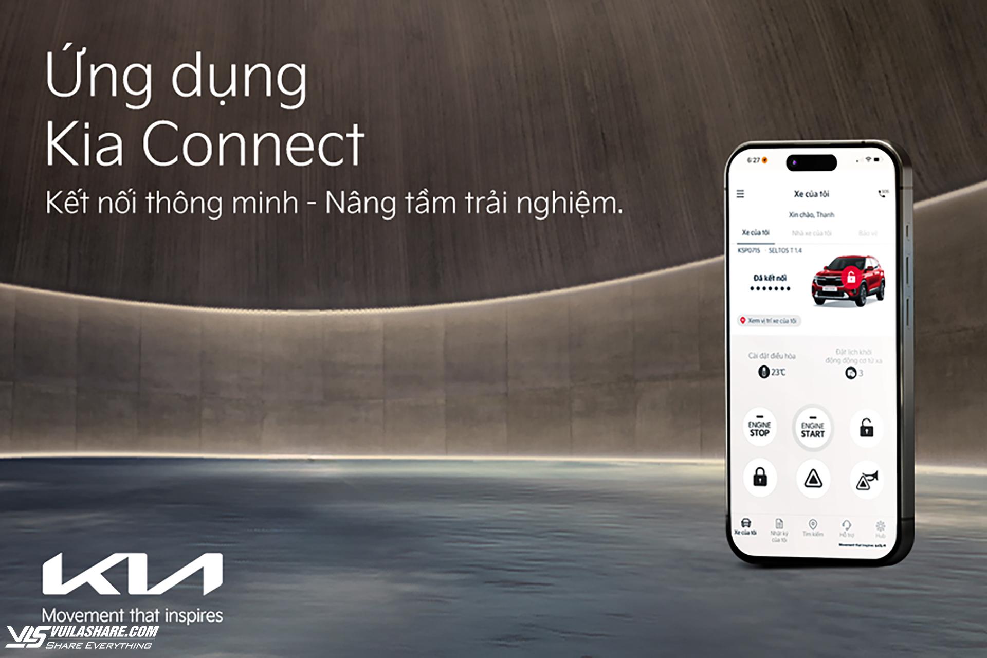 Tính năng Kia Connect độc quyền được ví như một "trợ lý thông minh", giúp người người dùng dễ dàng kết nối với "xế cưng"