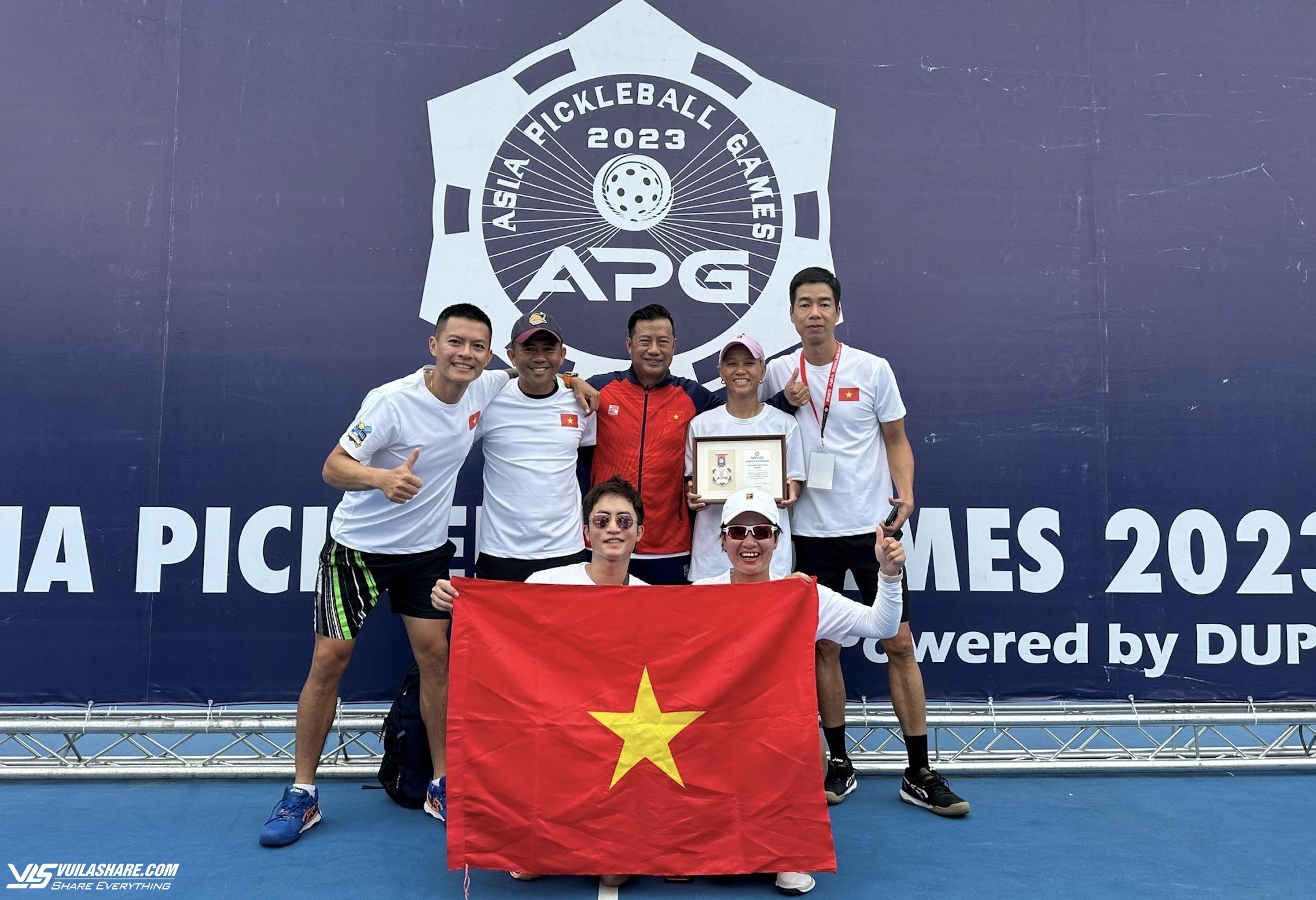 Pickleball Việt Nam đoạt 2 HCB và 1 HCĐ tại giải vô địch châu Á