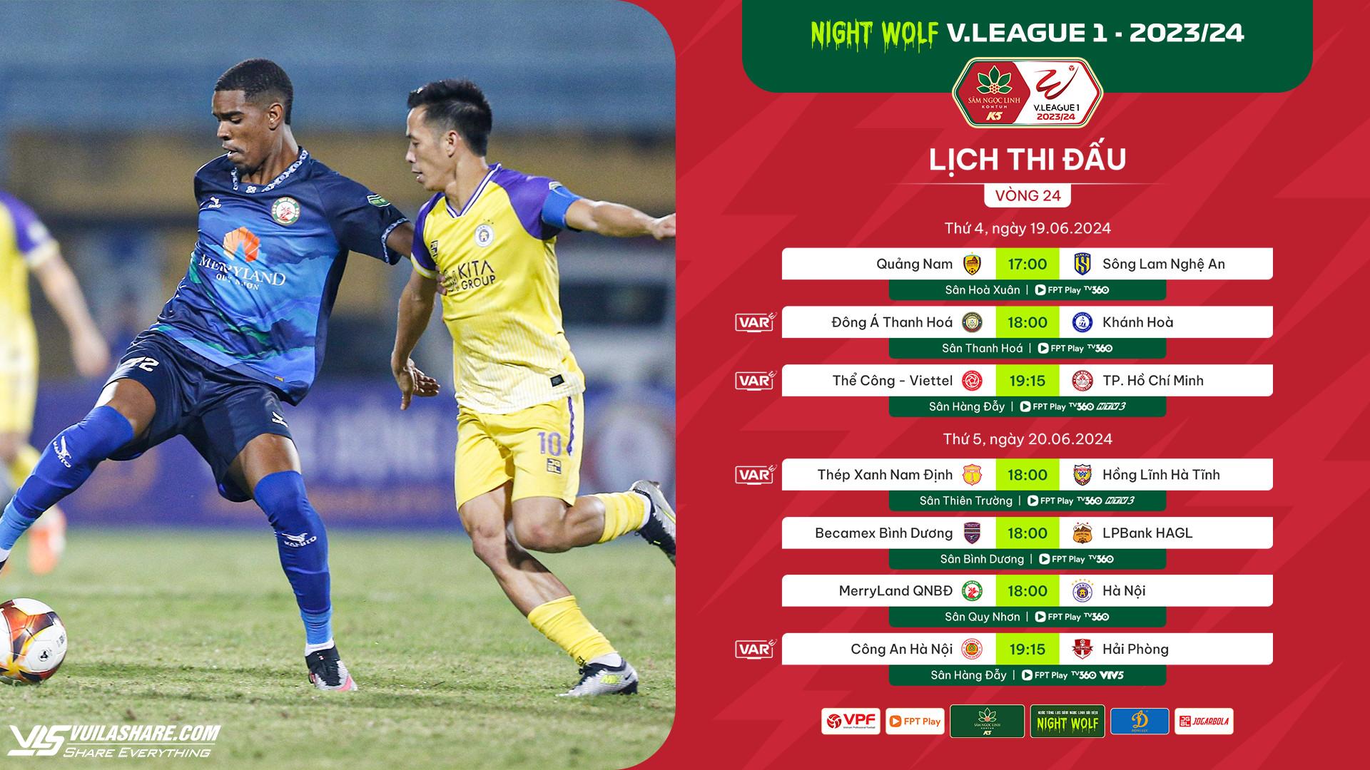 Lịch thi đấu, trực tiếp vòng 24 V-League hôm nay: Nảy lửa Quảng Nam đấu SLNA, trọng tài ngoại- Ảnh 6.