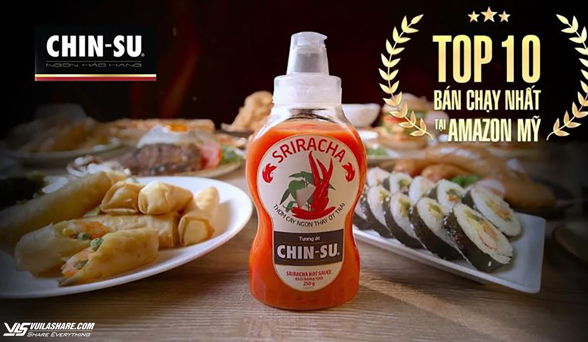 Tương ớt CHIN-SU đạt top 10 bán chạy trên Amazon