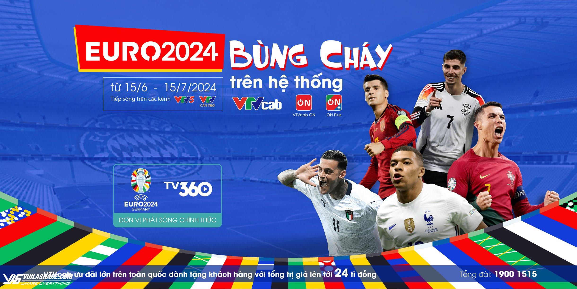 EURO 2024 'bùng cháy' với nhiều đội hùng mạnh, VTVcab đã sẵn sàng!- Ảnh 3.