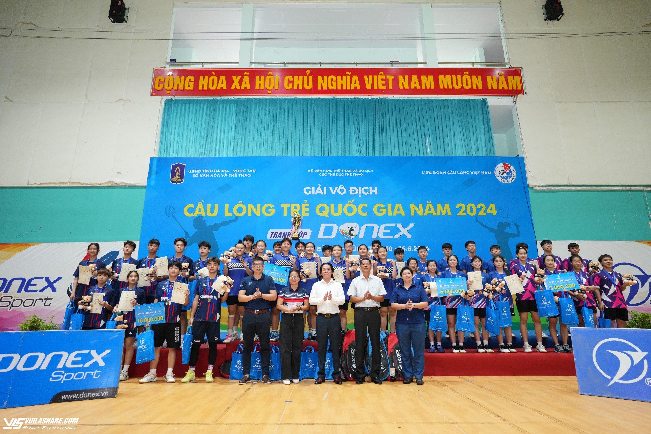 Nhiều nhân tố xuất sắc lên ngôi tại giải vô địch cầu lông trẻ quốc gia 2024- Ảnh 1.