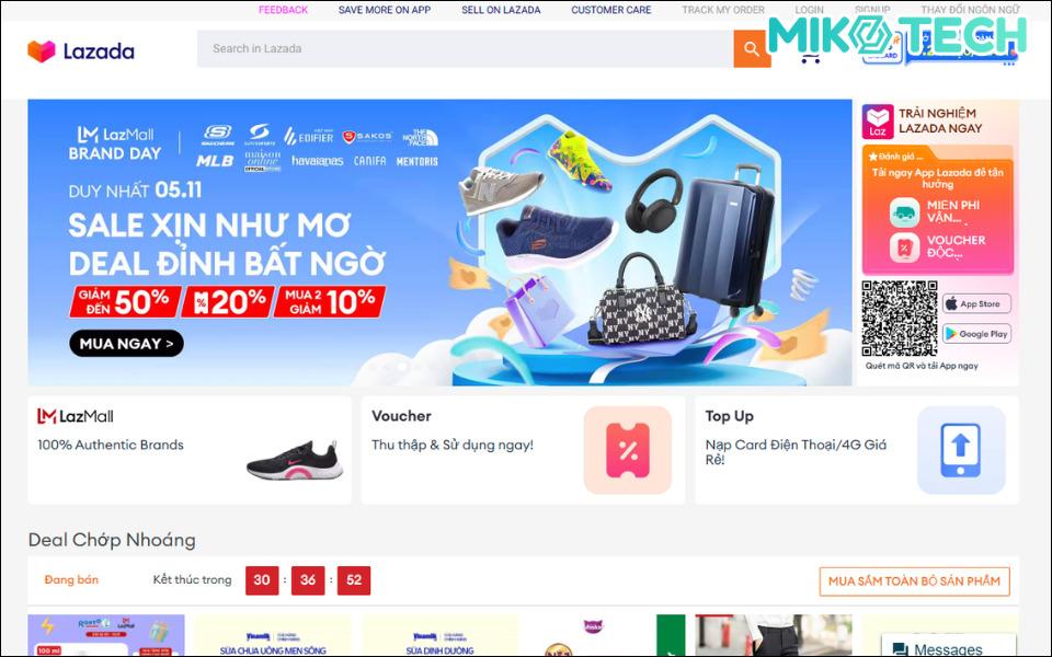 sàn thương mại điện tử lazada